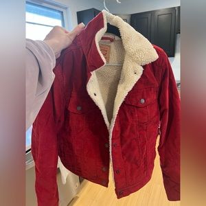 Levi red corduroy jacket